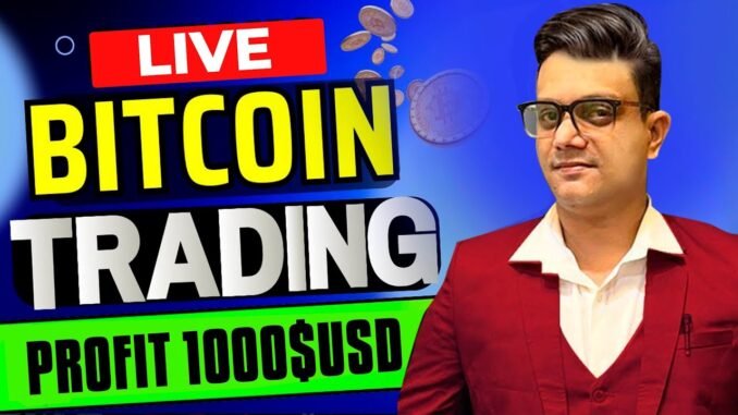 1000$  Profit Live Trading  | Crypto trading for beginners | How to start earning BITCOIN  #trading