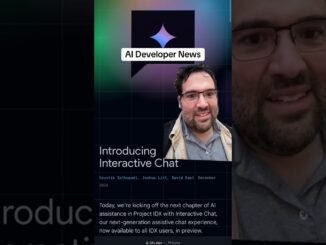 AI developer news google with an update to IDX #greenscreen #softwareengineer #aiengineer #google