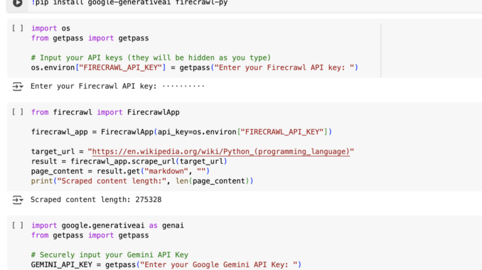 A Coding Implementation of Web Scraping with Firecrawl and AI-Powered Summarization Using Google Gemini