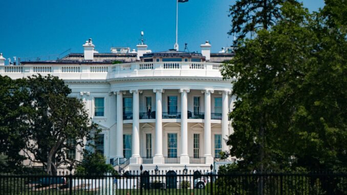 Photo of the White House in Washington as OpenAI and Google are each urging the US government to take decisive action to secure the nation's AI leadership.