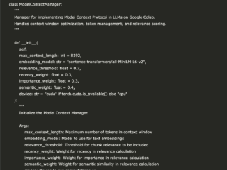 A Coding Tutorial of Model Context Protocol Focusing on Semantic Chunking, Dynamic Token Management, and Context Relevance Scoring for Efficient LLM Interactions