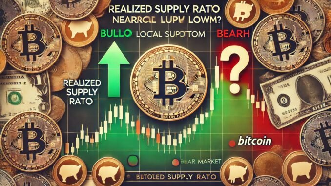Bitcoin Realized Supply Ratio Near Historic Lows – Local Bottom Bitcoin Realized Supply Ratio Near Historic Lows – Local Bottom Or Bear Market Incoming?