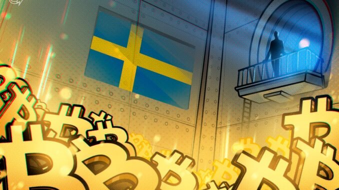 Swedish MP proposes Bitcoin reserve to finance minister