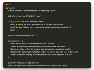 A Coding Guide for Building a Self-Improving AI Agent Using Google's Gemini API with Intelligent Adaptation Features