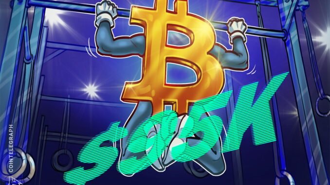 Bitcoin must hold above $95K or face short-term rejection: Bitfinex Bitcoin must hold above $95K or face short-term rejection: Bitfinex