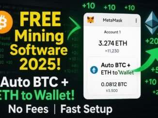 FREE Crypto Wallet Mining Software | Tutorial | BTC / ETH Mining PC / 2025 | Tutorial
