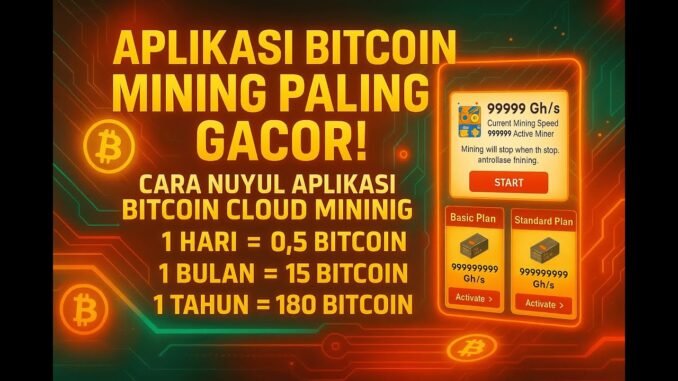 APLIKASI BITCOIN MINING PALING GACOR! Cara Nuyul Aplikasi Bitcoin Cloud Mining #tutorial #bitcoin