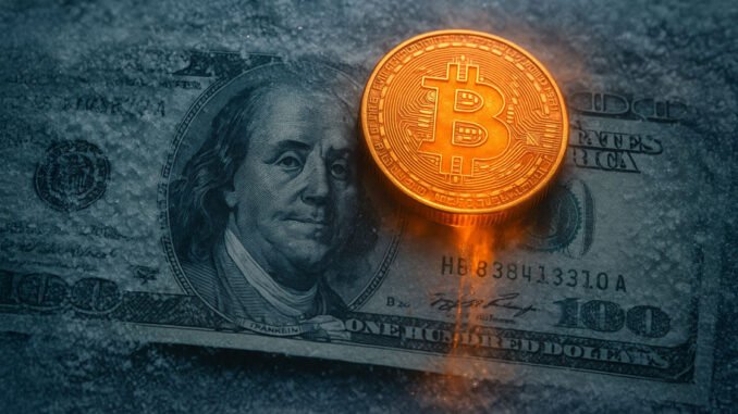 Bitcoin near all-time high as dollar slides to three-year low