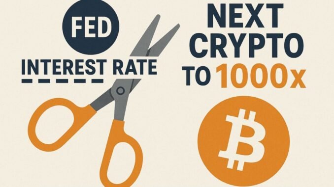 Next Crypto to 1000x as Fed Rate Cuts Could Kick Next crypto to 1000x as Fed rates cut
