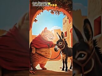 The Ultimate AI Guide to Styling: Cat Meets Donkey Friendship!😅😊🤭