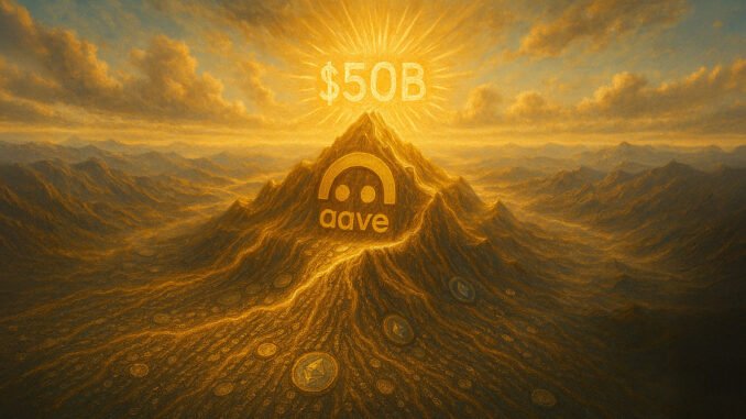 Aave’s $50 billion milestone challenges traditional banking giants Aave’s $50 billion milestone challenges traditional banking giants