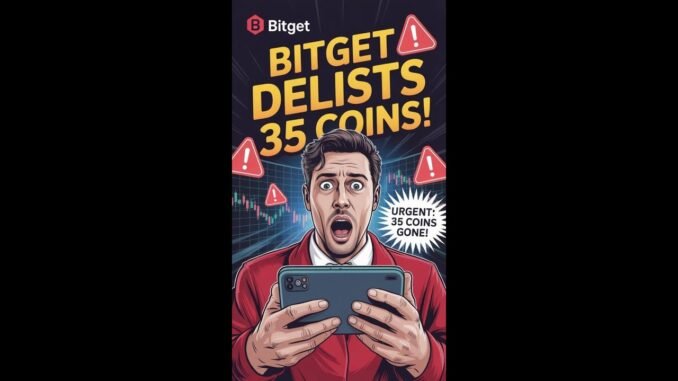 Bitget Just Delisted 35 Crypto Coins | Urgent Alert for Traders! #bitget #cryptonews #shortsviral