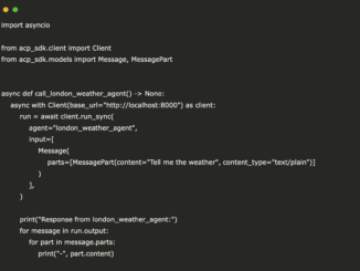 Getting Started with Agent Communication Protocol (ACP): Build a Weather Agent with Python