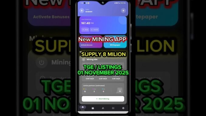 NEW BEST CRYPTO MINING APP! TOKCOIN NETWORK Mining App! #airdrop