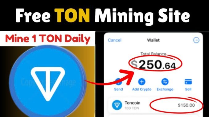 Free TON Coin Mining Site 2025 🤑 | Crypto Cloud Mining | Crypto Mining Platform | Crypto