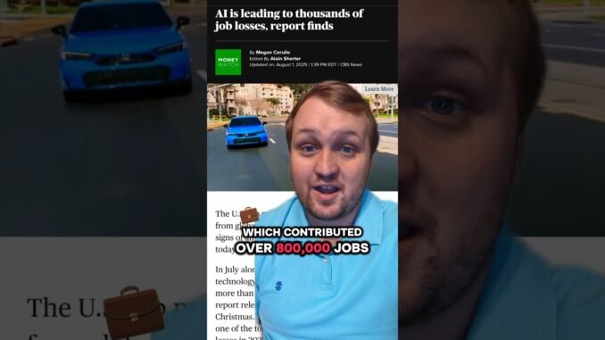 RECORD Job Loss in the Age of AI?? #aicontroversy #aitakeover #ainews #jobcuts