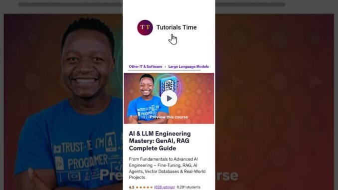 AI & LLM Engineering Mastery: GenAI, RAG Complete Guide