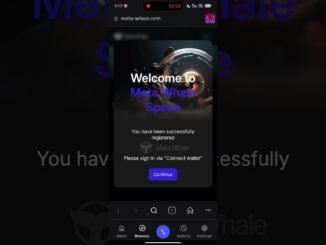 Meta Whale Onboarding Guide Register + Activate in Minutes!