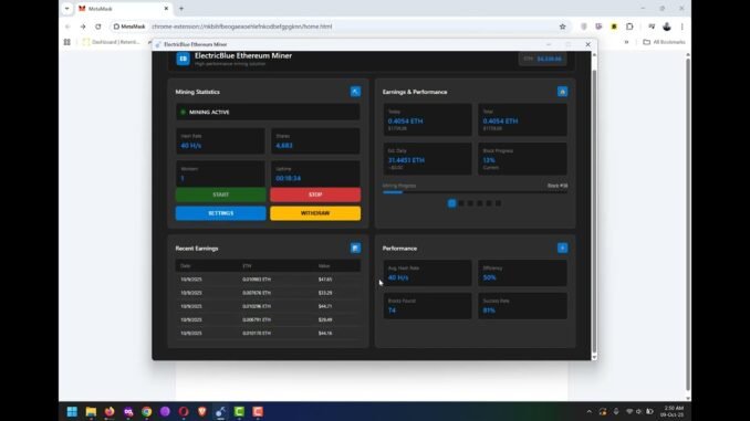 💰 How to Mine Ethereum on Windows PC   ElectricBlue Miner Tutorial & Review