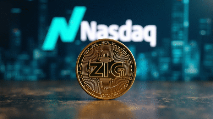ZIGChain eyes gains as Nasdaq-Listed SEGG Media backs ZIG ZIGChain And Nasdaq Logo