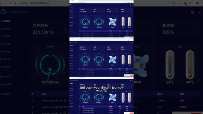 Easy Bitcoin Mining Setup — Fluminer T3 for Beginners 🎓🔋