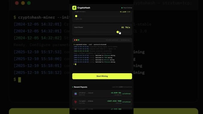 How to Get Your First Payout: Beginner’s Mining Guide 2025