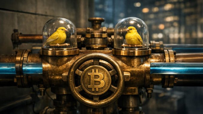 Bitcoin’s coal mine canaries are starting to chirp with specific alarms already signaling a market shift