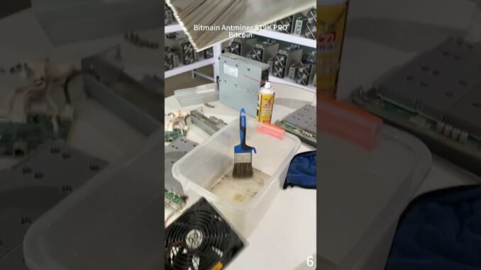 Deep Cleaning Bitcoin Miners Makes Mining Look Easy