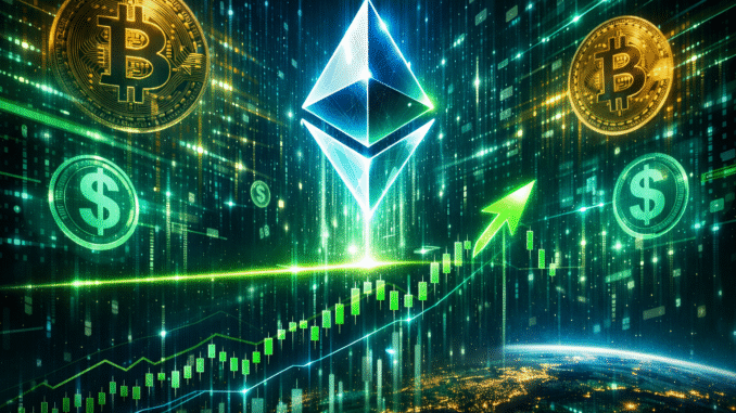 Ethereum rallies to $3,400 as ETH staking hits new milestone