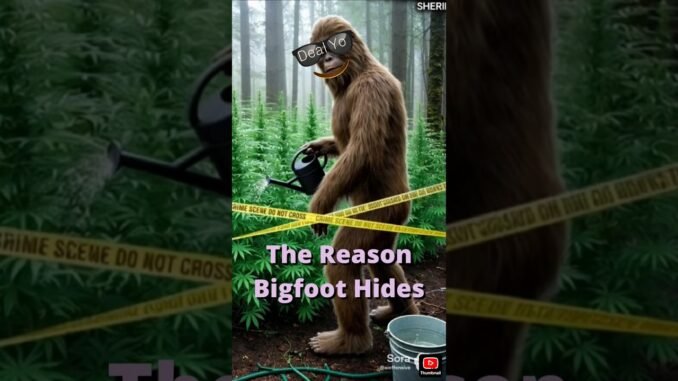 Feds Found Bigfoot's Stash 🌱 Fake Ai News #aishorts