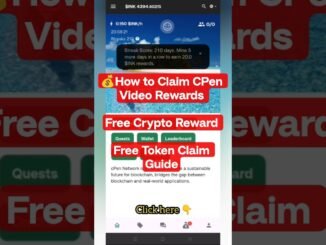 💰How to Claim CPen Video Rewards | Free Crypto Reward Claim Guide🔥#cpennetwork #cpen #freecrypto