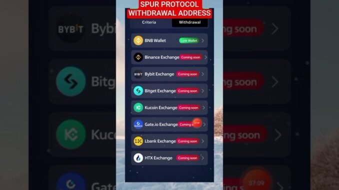 How to Link Address for Spur Protocol Withdrawal #shorts