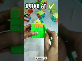 6by6 cube solve by using Ai 😱 l ai technology l #cube #shortclips #video