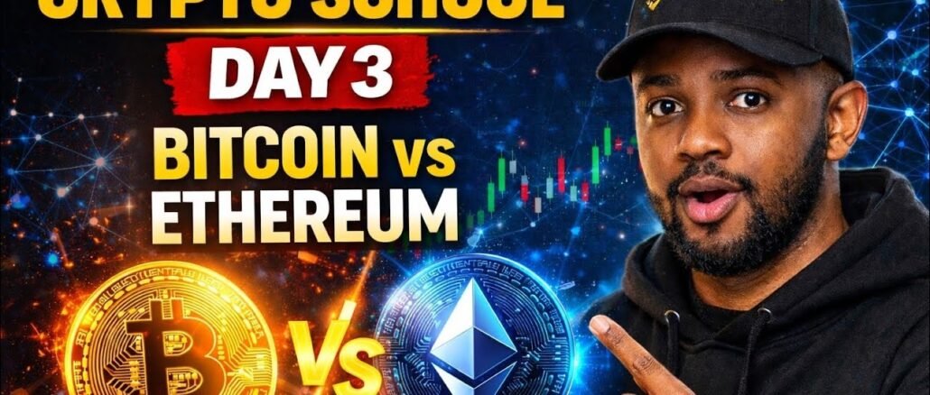 Bitcoin vs Ethereum Explained (Crypto School Day 3) | Beginner Guide in SWAHILI