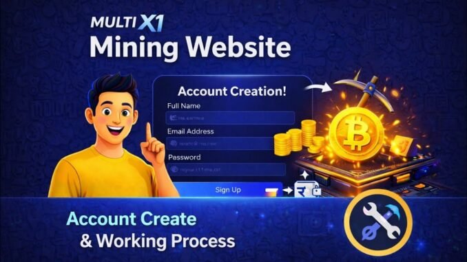 MULTI X1 Mining Website Complete Guide | Signup to Earning Process