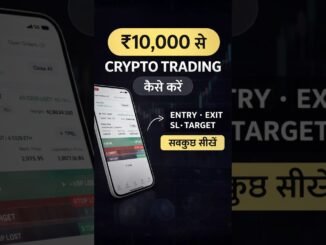 ₹10K Crypto Trading 🔥 Beginner Guide | Entry Exit SL Target  #trading #shorts