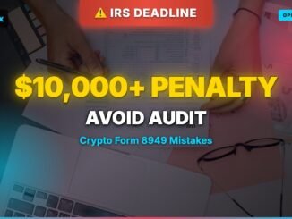 Crypto Form 8949: Column-by-Column Guide for 2025 Tax Year