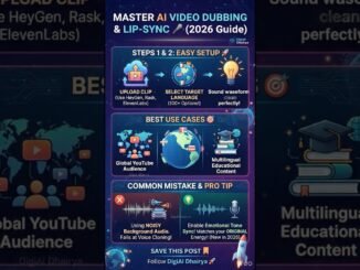 How to Dub Your Videos in Any Language with AI (2026 Tutorial) 🌍 #shorts #learnai
