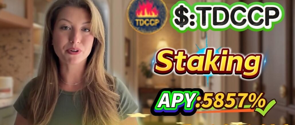 🧠 Solana staking for beginners — real TDCCP mining with stable 5857.27% APY returns!