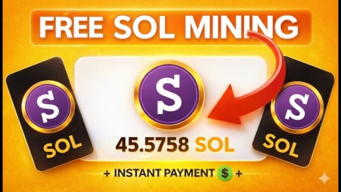 New free cloud mining website 2026 🚀 Legit New Platform | Mining Cryptocurrency| BTC ETH SOL BNB SOL