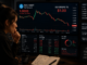 A trader analyzing a bearish Sui chart
