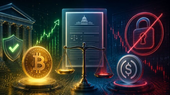 Bitcoin Gets Legal Clarity, Stablecoins Get Restricted: Top Investor Breaks Down The CLARITY Act