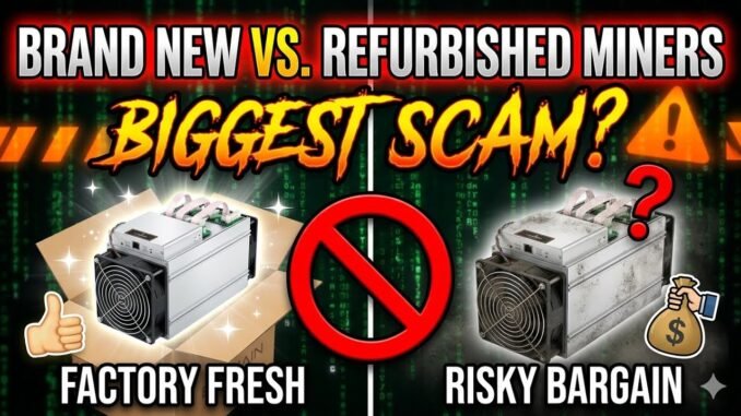 Brand New Miners Vs Refurbished Miners | Bitcoin Miners Repairing | best Bitcoin Miners for India