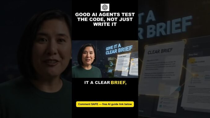 Good AI Coding Agents TEST the Code, Not Just Write It