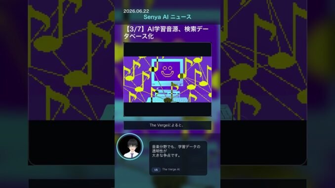🎉senya ai news 20260622 #ai #chatgpt #aiニュース