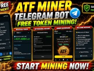🚀 ATF Miner Telegram Bot 💰 FREE Token Mining 2026 | ✅ Withdrawal Proof | ❌ No Investment 🔥