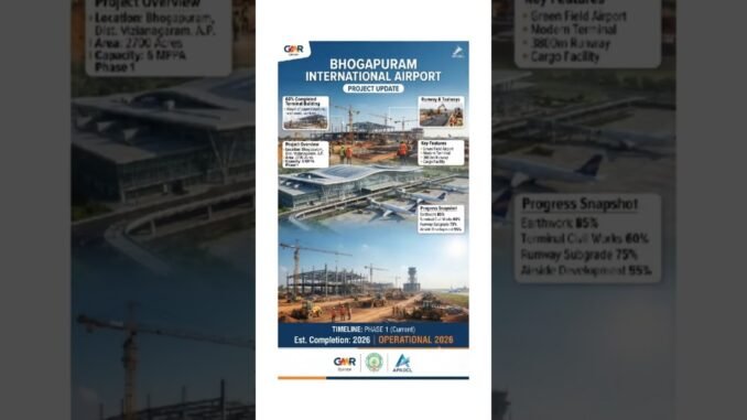 Bhogapuram Airport latest update part 2 #telugunews #vizag #airport #ai #vizag  #news #aviation