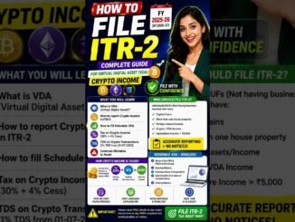 ITR-2 Filing for Crypto Income 2026 | Complete VDA Reporting Guide | FY 2025-26