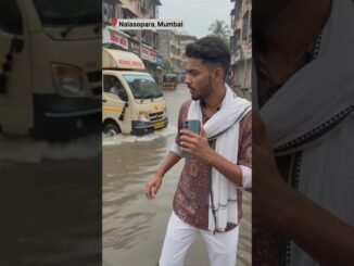 Mumbai nalasopara barish 😱#ai #shorts #mumbai #news