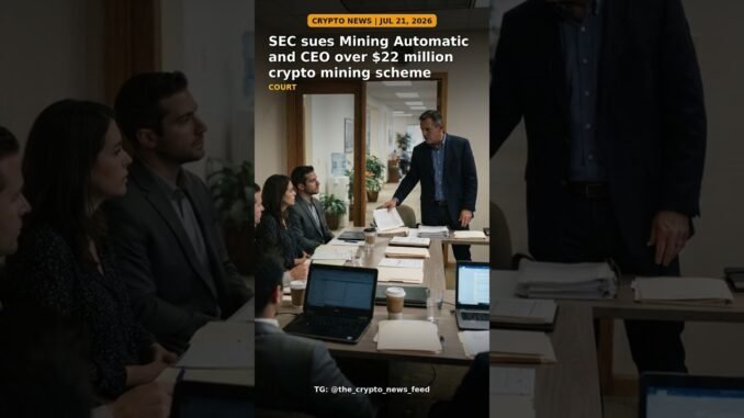 SEC sues Mining Automatic and CEO over $22 million crypto mining scheme
